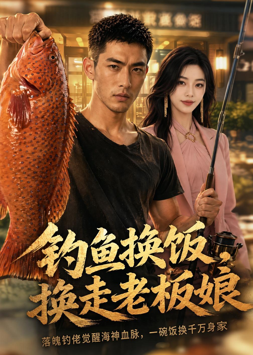 钓鱼换饭，换走老板娘（60集）